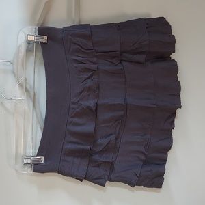 Gray ruffel skirt